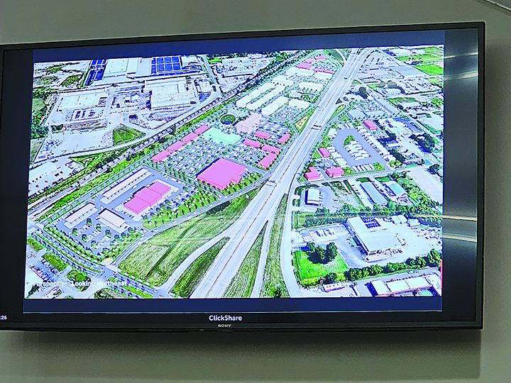CHARLES BETZLER PHOTO RENDERING SHOWING the proposed New Edge District