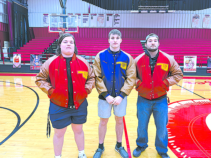 DARREN SUMNER PHOTO KIEFER ALL-STATERS (Left to right) Nick Harper, Jaxon Worley and Jentry Pendergraft.