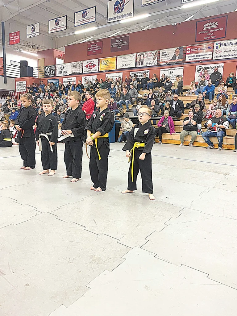 MASON JAQUA placed second in fighting and forms.