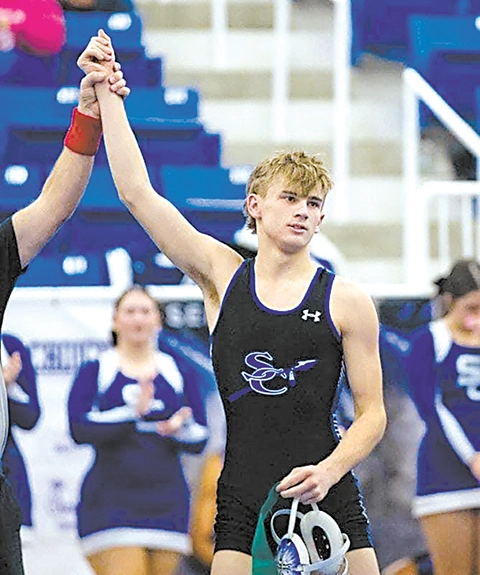 SUBMITTED PHOTOS CAVIN PEPER won the Class 5A East Regional title at 113 pounds and went 29-4 this season. He was named to the East Large Schools All-State Team this week.