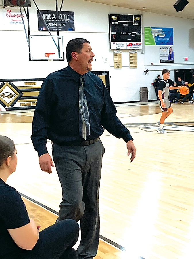 JOHN TRANCHINA PHOTO MOUNDS ATHLETIC DIRECTOR JONATHAN CLAY believes the OSSAA’s class change that puts the Golden Eagles into Class A-II will be beneficial but wonders why they aren’t making those changes in any other sports.