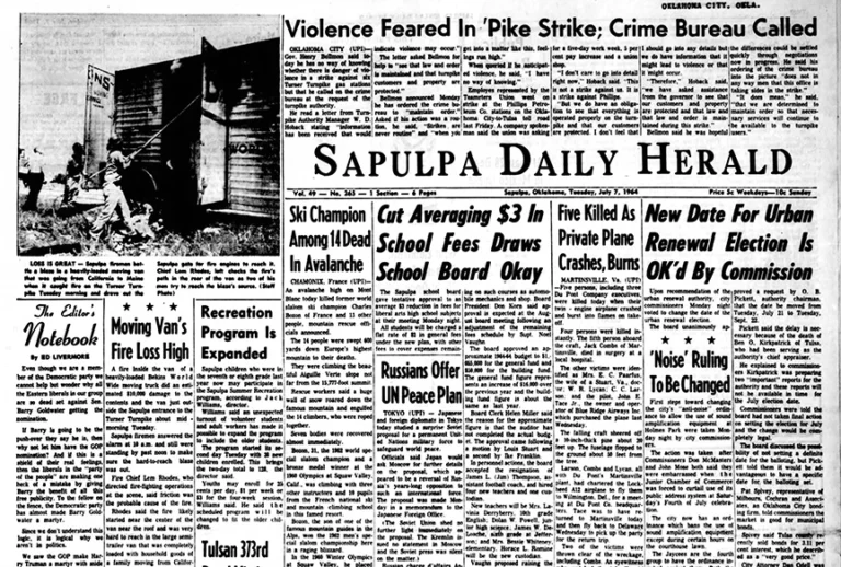 Do You Remember These Herald Headlines From July 7, 1964?