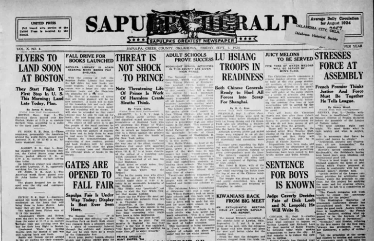 Today in Sapulpa History: Gates are Opened to Fall Fair