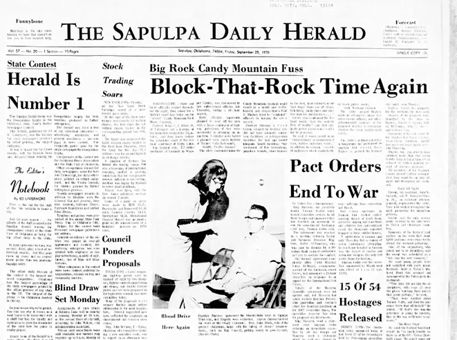 Do You Remember These Herald Headlines from September 25, 1970?