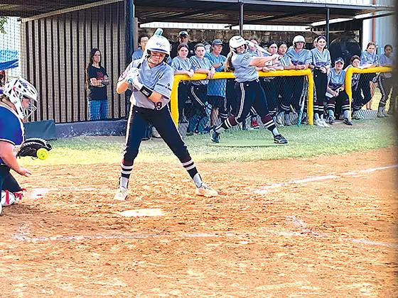 SENIOR AIDAN CARGIL was one of three Kellyville All-District First Teamers after batting .429
(second on the team) and leading the Lady Ponies in on-base percentage (.520), slugging
percentage (.603), OPS (1.123), runs scored (22) and RBIs (22), among other categories.